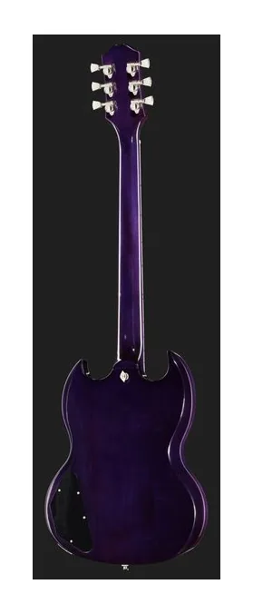 Epiphone SG Modern Figured Purple Burst, gryf i podstrunnica z boku