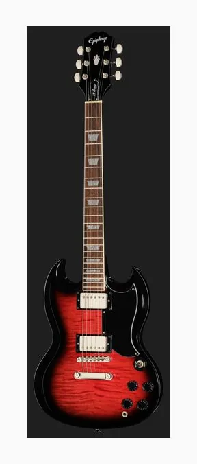 Epiphone SG Tribute Plus EB widziana od przodu