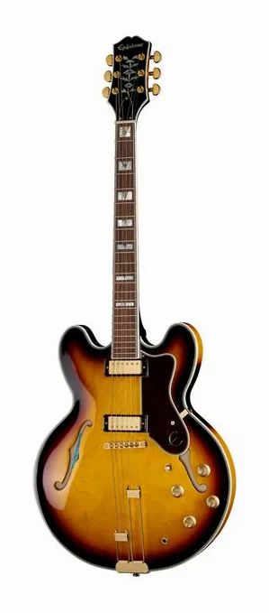 Epiphone Sheraton Vintage Sunburst widziana od przodu