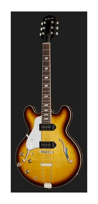 Epiphone USA Casino Vintage Sunburst LH, tył korpusu