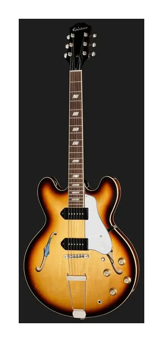 Epiphone USA Casino Vintage Sunburst LH sfotografowana frontalnie