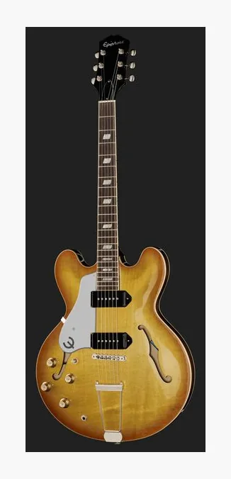 Epiphone USA Casino Royal Tan LH, gryf i podstrunnica z boku