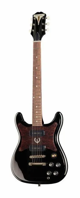 Epiphone Wilshire P-90 Ebony widziana od przodu