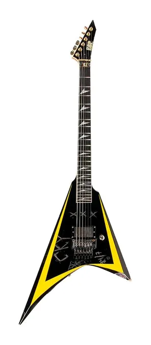 ESP Alexi Arrow Head Legacy ujęta od przodu na neutralnym tle