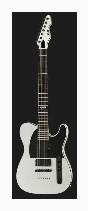 ESP E-II T-B7 Snow White, profil boczny korpusu