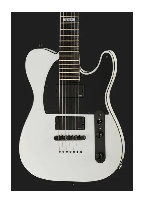 ESP E-II T-B7 Snow White, korpus i lakier z bliska