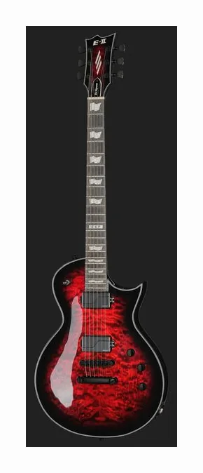 ESP E-II Eclipse See Thru BKCSB, gryf i podstrunnica z boku