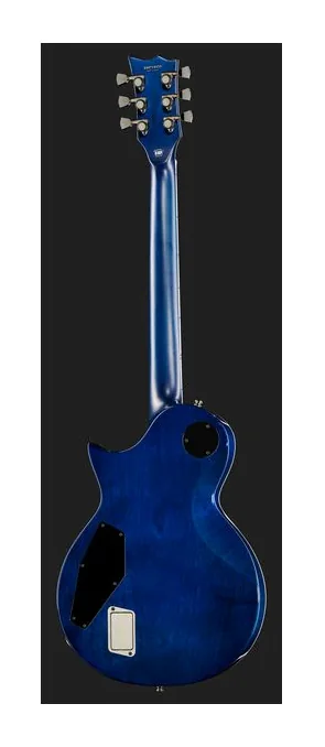 ESP E-II Eclipse BM Blue Nat Fade, linie korpusu z góry