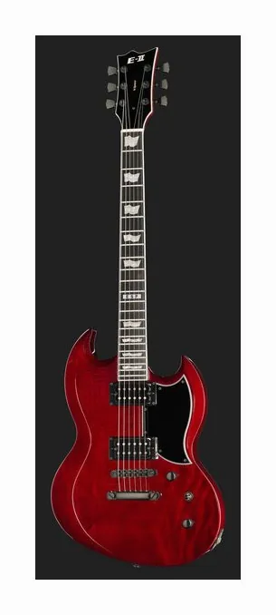 ESP E-II Viper See Thru BK Cherry, tył korpusu
