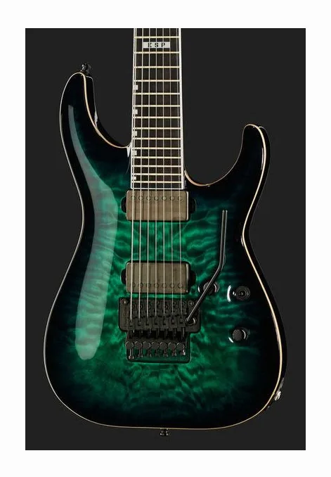 ESP E-II Horizon FR-7 QM BTB, korpus i lakier z bliska