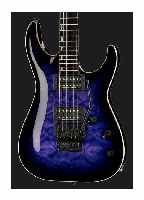ESP E-II Horizon QM FR RDB, gryf i podstrunnica z boku