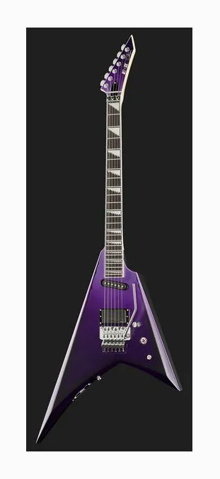ESP E-II Alexi Ripped Sawtooth, korpus i lakier z bliska