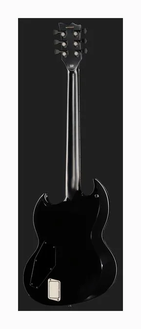ESP E-II Viper Black, gryf i podstrunnica z boku