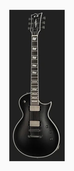 ESP E-II Eclipse BLKS, główka z kluczami i logo