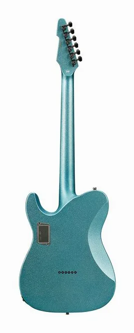 ESP E-II T-6 HS Ice Blue Sparkle, korpus i lakier z bliska