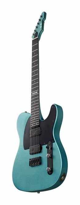 ESP E-II T-6 HS Ice Blue Sparkle, gryf i podstrunnica z boku