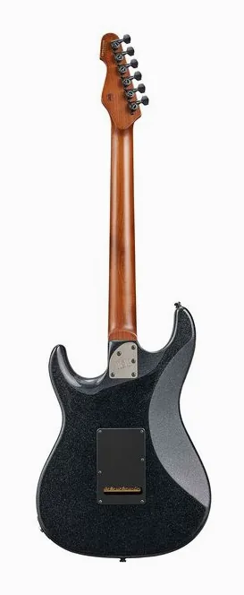 ESP E-II SN-III Flicker GunMet BK, główka z kluczami i logo