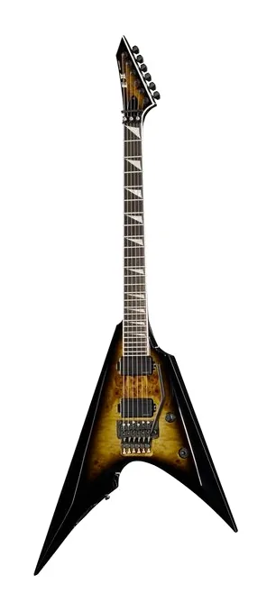 ESP E-II Arrow Nebula Black Burst widziana od przodu