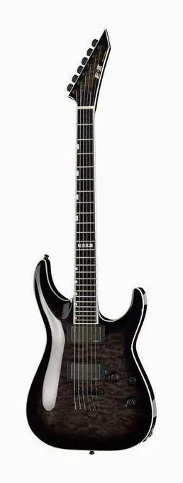 ESP E-II Horizon NT-II STBLKSB ujęta od przodu na neutralnym tle