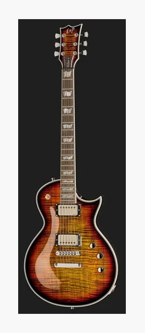 ESP Eclipse Custom Tiger Eye SB, profil boczny korpusu