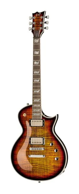 ESP Eclipse Custom Tiger Eye SB z bliska od przodu