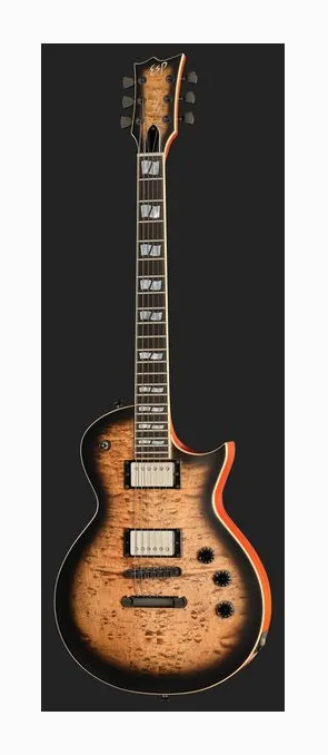 ESP Eclipse USA ST Black SB, linie korpusu z góry