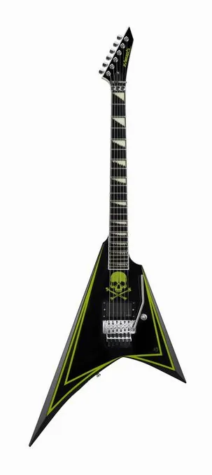 ESP Edwards E-ALEXI GREENY ujęta od przodu na neutralnym tle