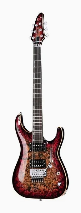 ESP Horizon FR CTM BM Reptile Red sfotografowana frontalnie