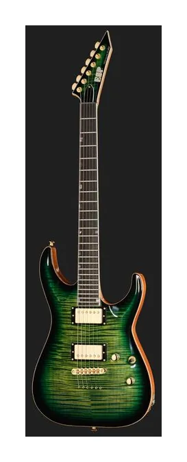 ESP HORIZON II FM Dark Lime Burst, prog zerowy i pierwsze pozycje na gryfie