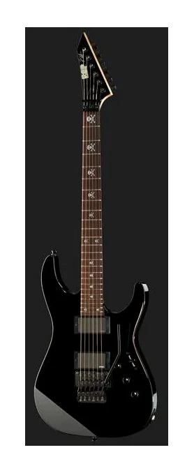 ESP KH-2 Neck Thru CTM, główka z kluczami i logo