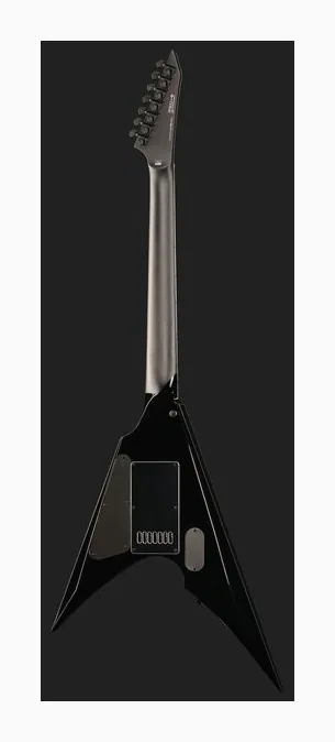 ESP LTD Arrow-1007B Evertune Black, główka z kluczami i logo