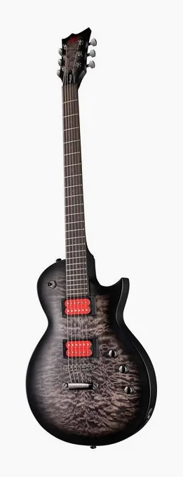 ESP LTD BB-200B QM STBLKSB Satin, główka z kluczami i logo