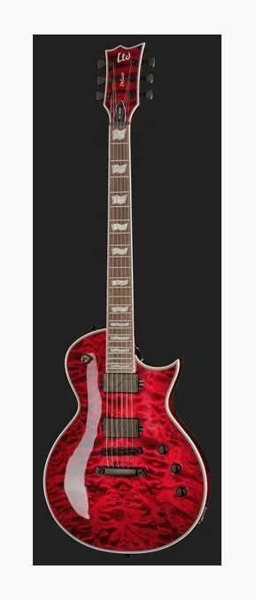 ESP LTD EC-1000 QM Black Cherry FL, gryf i podstrunnica z boku