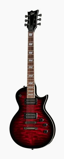 ESP LTD EC-256 QM Black Cherry SB sfotografowana frontalnie