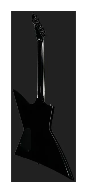 ESP LTD EXL-7B Black Metal II ujęta od przodu na neutralnym tle