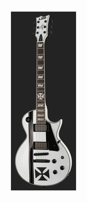 ESP LTD Iron Cross LH SW sfotografowana frontalnie