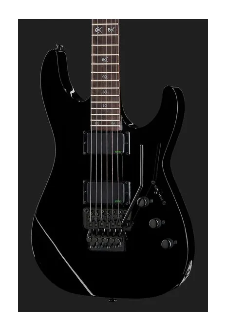 ESP LTD KH 602 LH BLK ujęta od przodu na neutralnym tle
