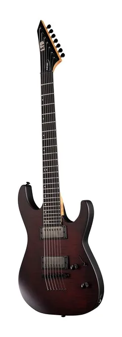 ESP LTD M-207B DX Crimson Satin, gryf i podstrunnica z boku