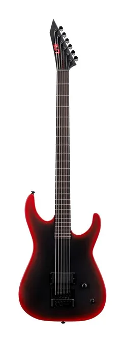 ESP LTD M-6B ET Black Metal II z bliska od przodu