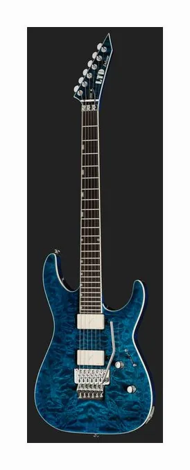 ESP LTD MH-10 Black sfotografowana frontalnie