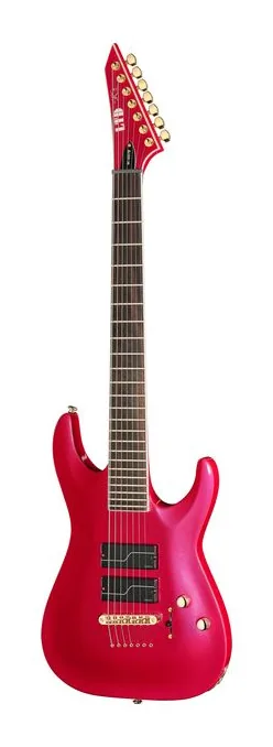 ESP LTD SC-607B Magenta Metallic sfotografowana frontalnie