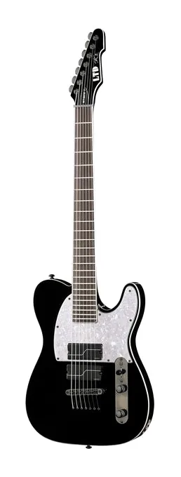 ESP LTD SCT607 Baritone Black z bliska od przodu