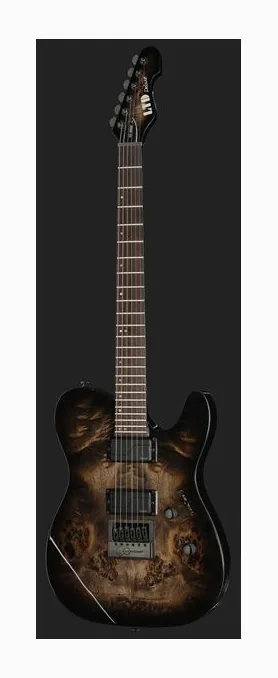 ESP LTD TE-1000ET Charcoal Burst, profil boczny korpusu