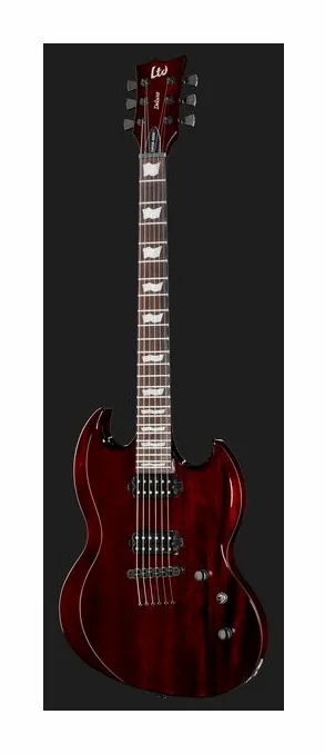ESP LTD Viper-1001 ET CHMS ujęta od przodu na neutralnym tle