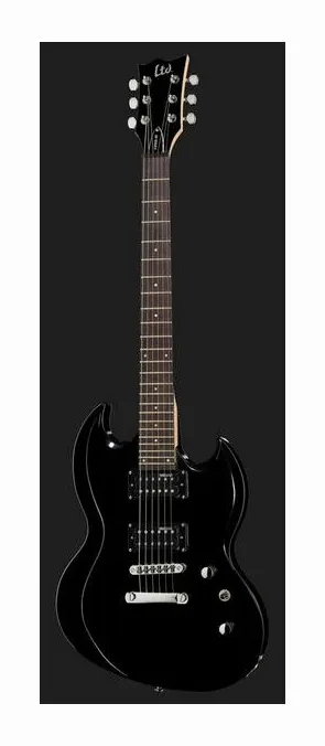 ESP LTD Viper-10 BLK, korpus i lakier z bliska