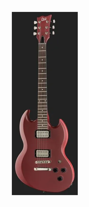 ESP LTD Volsung Oxblood Satin, gryf i podstrunnica z boku