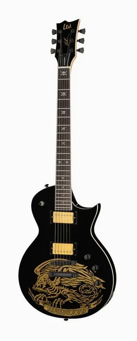 ESP LTD WA Warbird Will Adler BK sfotografowana frontalnie