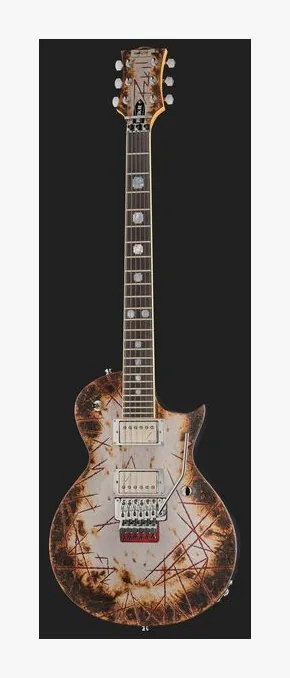 ESP RZK-II Richard Z Kruspe Burnt, linie korpusu z góry