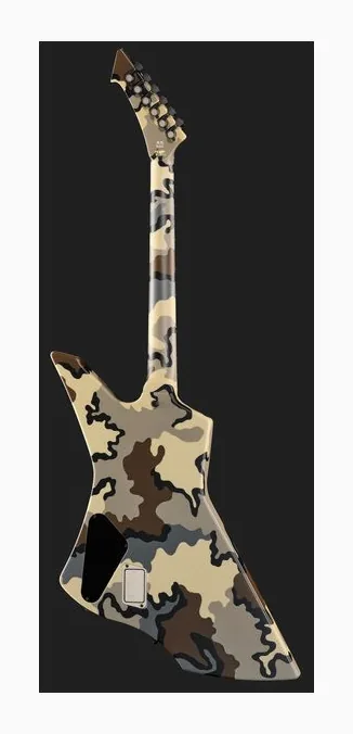 ESP Snakebyte Camo, główka z kluczami i logo