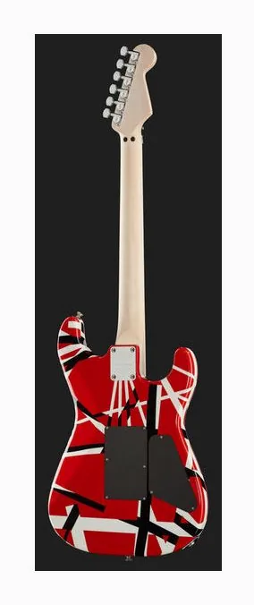 Evh Striped LH RBWS, korpus i lakier z bliska